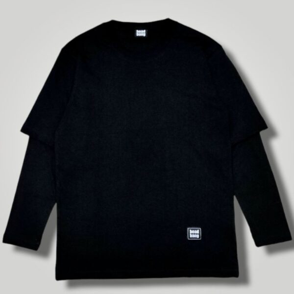 Head Bang Longsleeve Double Sleeve Black